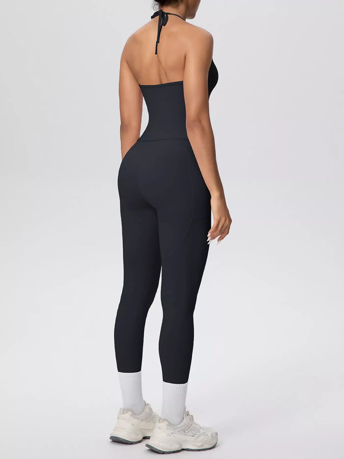 Halter Cami & High-Waisted Leggings Set