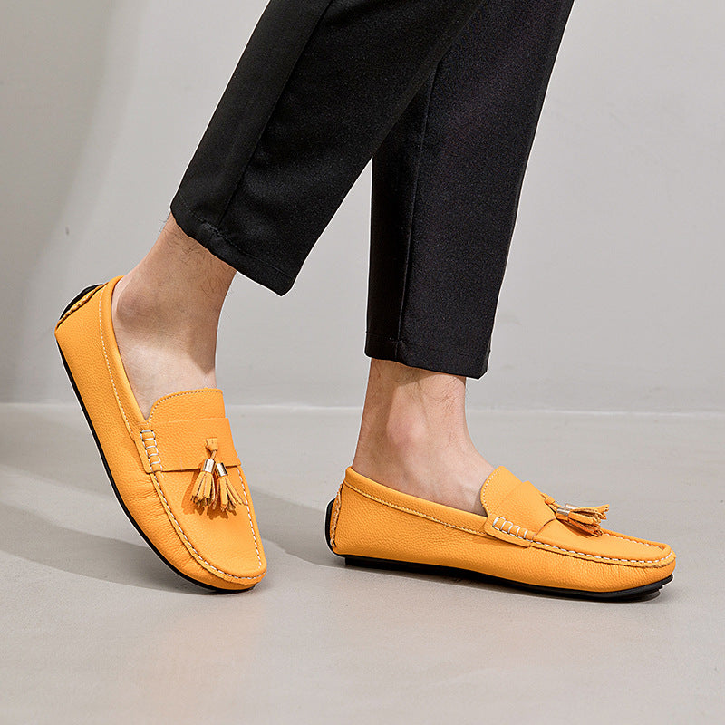 Men's Versatile Slip-On Casual Loafer Shoes | Breathable Suede Leather Comfort Flats