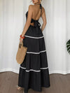 Aurelia Halter Neck Pleated Maxi Dress — product view 5