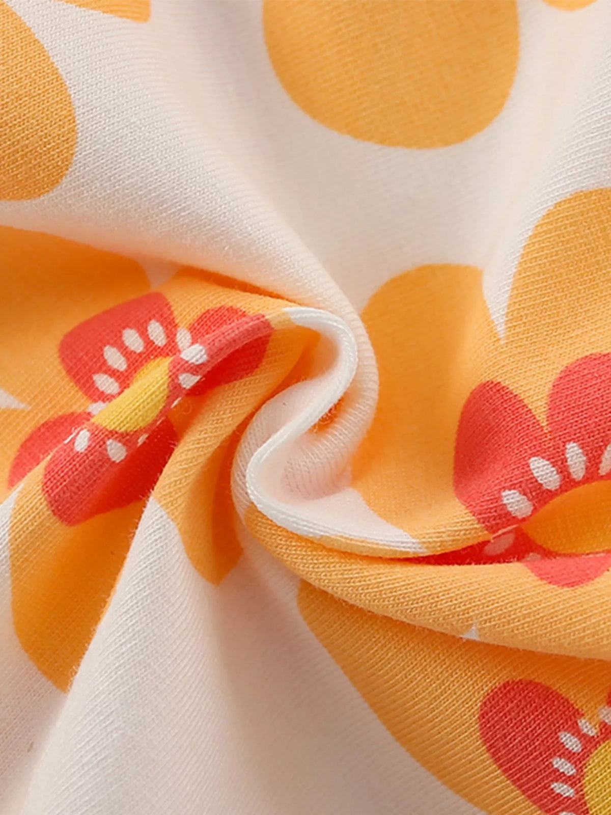 Children’s Floral Ruffle-Sleeve Cotton Dress