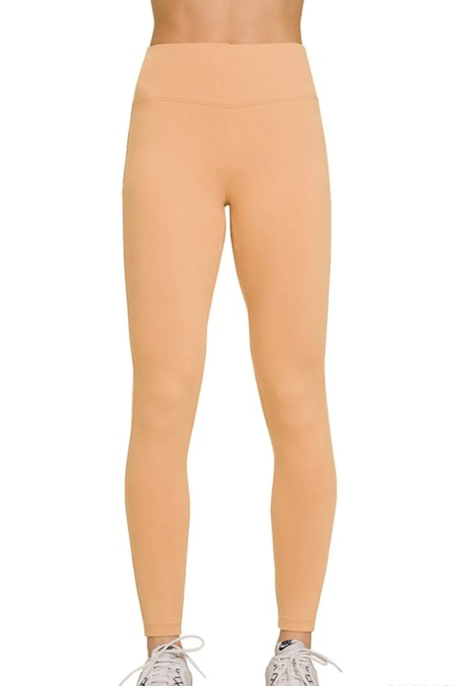 Microfiber Waistband Leggings — Dk Brush