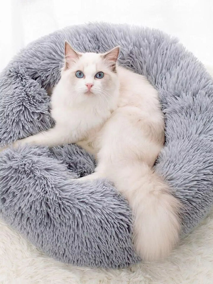 Fluffy Donut Pet Bed
