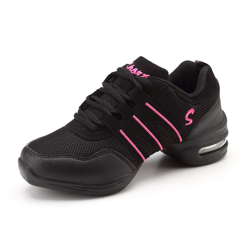 Women's Breathable Mesh Dance Shoes – Soft Sole Studio & Dance Fitness Shoes