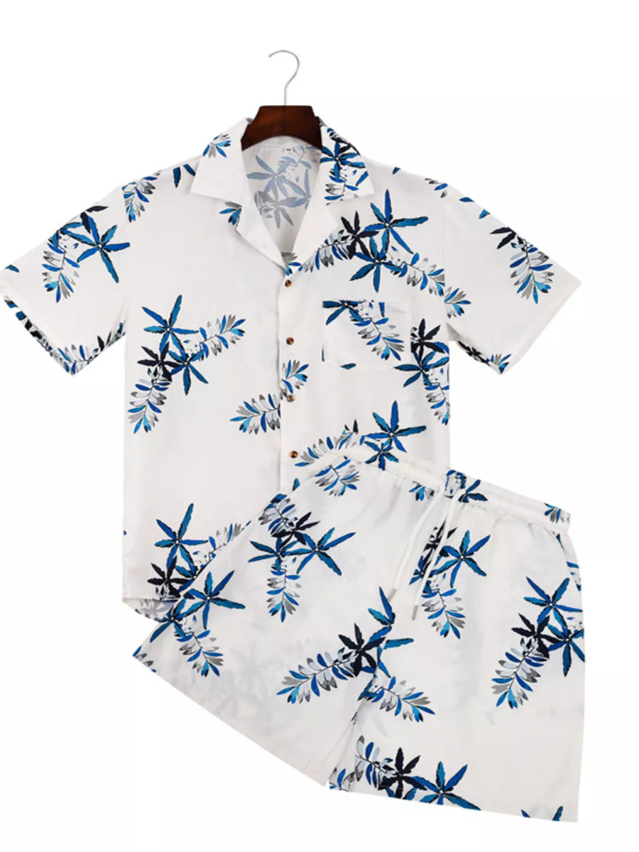 Pacific Bloom Shirt & Shorts Set