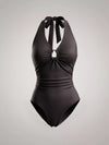 Liora Halter Neck Ruched Bodysuit — product view 1
