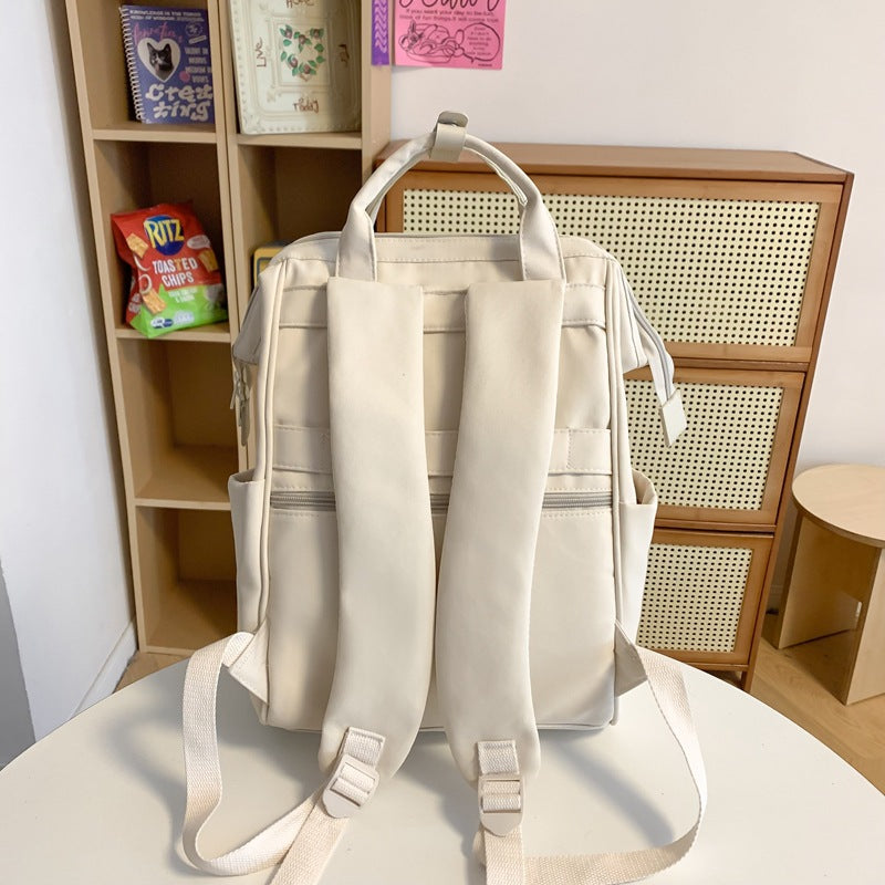 Women's Large Water Resistant Nylon Backpack – Lightweight Travel & School Bag