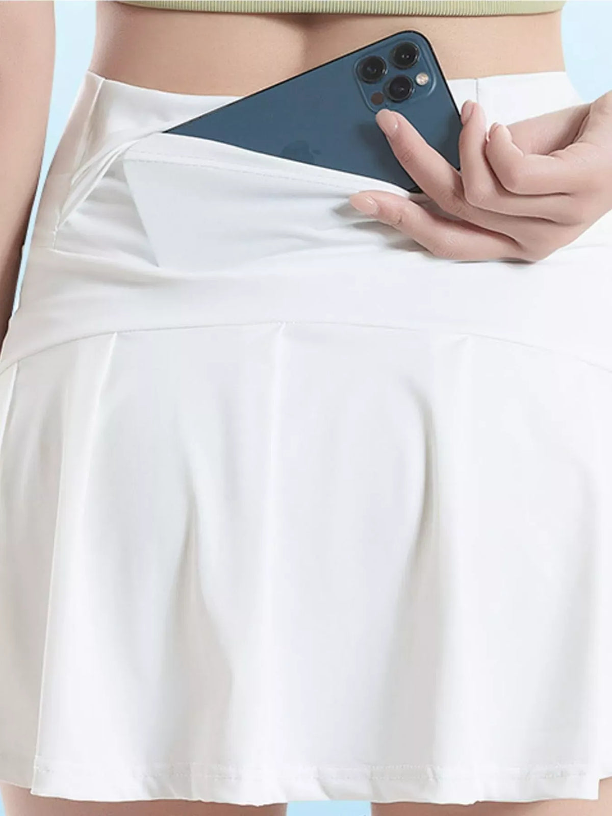 Women's High-Waisted Pleated Active Skirt — photo 3