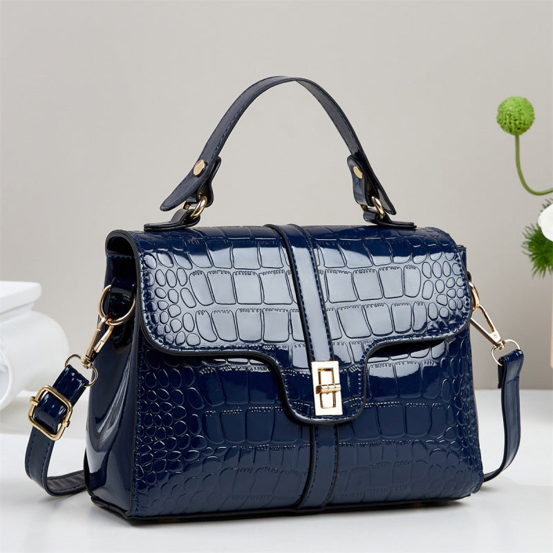 Women's PU Leather Crossbody Bag – Retro Flap Shoulder Bag with Multiple Compartments