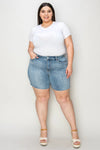 Judy Blue Blake High-Rise Raw-Hem Denim Shorts — product view 15