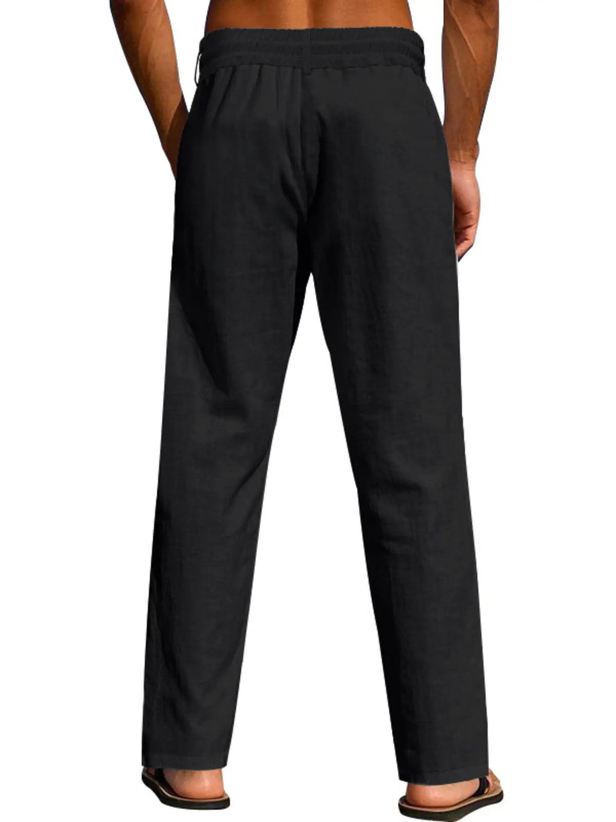 Men's Relaxed Drawstring Pants with Pockets — photo 5