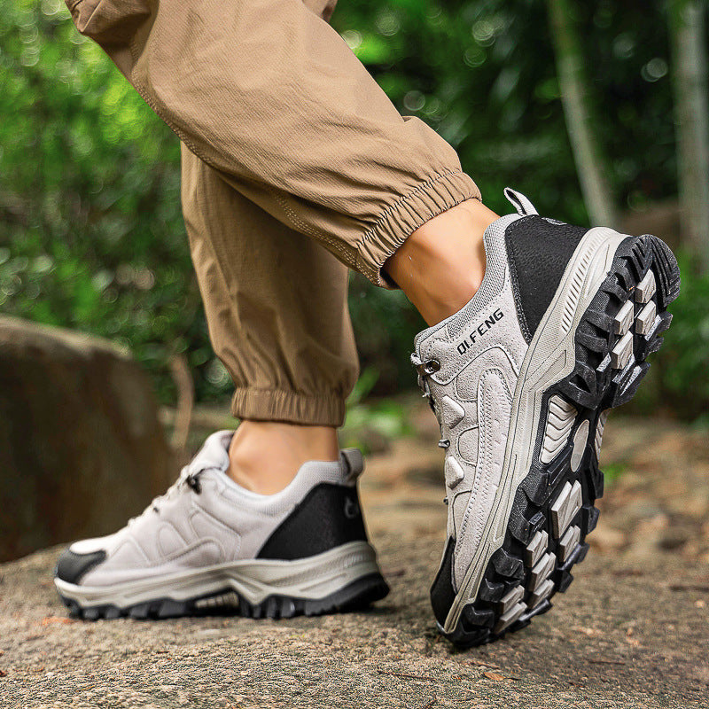 Men's & Women's Outdoor Hiking Shoes – Suede Low-Top Trail Sneakers | Sizes 37–49