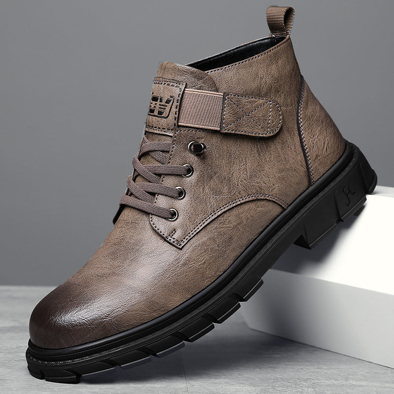 Men's Fleece-Lined High-Top Insulated Shoes | Non-Slip Rubber Sole | Warm Winter Sneakers