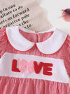 Little Orbit Gingham 'LOVE' Top and Shorts Set — product view 4