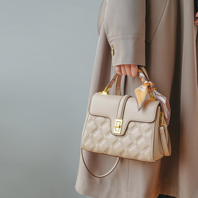 Large-Capacity Textured Tote Crossbody Bag – Structured Everyday Shoulder Bag