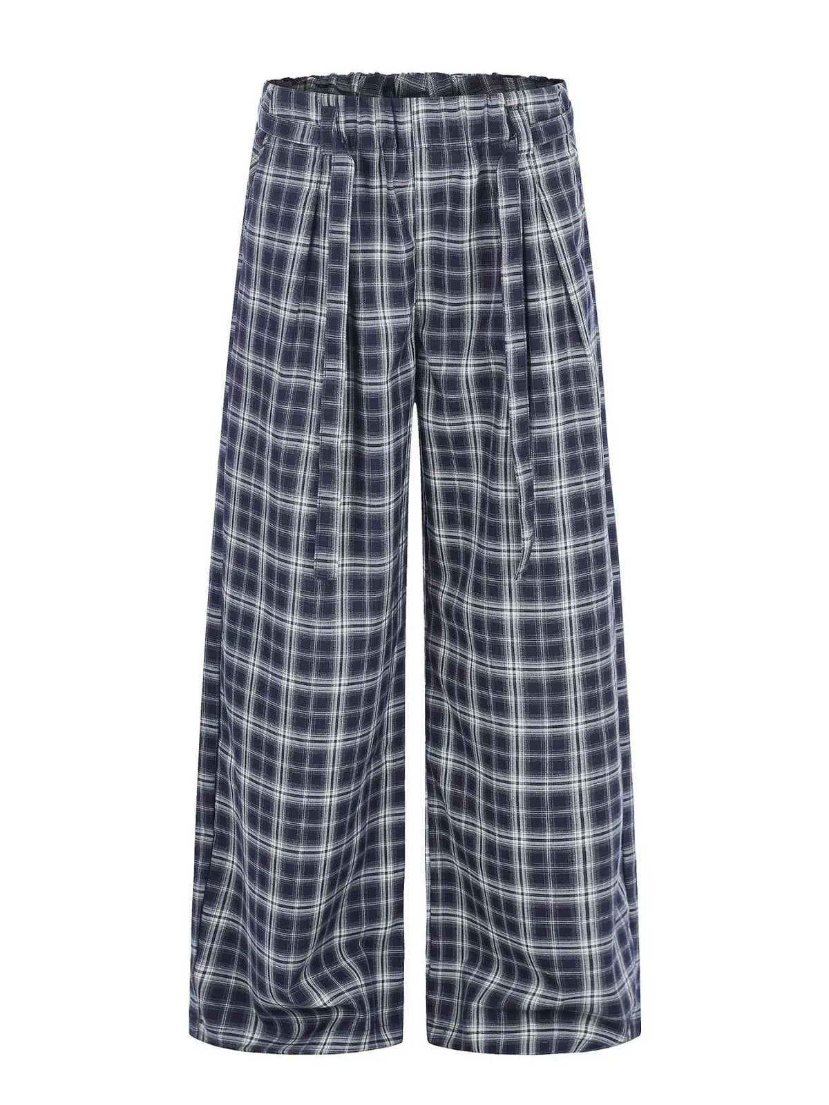 Men's Plaid Wide-Leg Trousers — photo 1