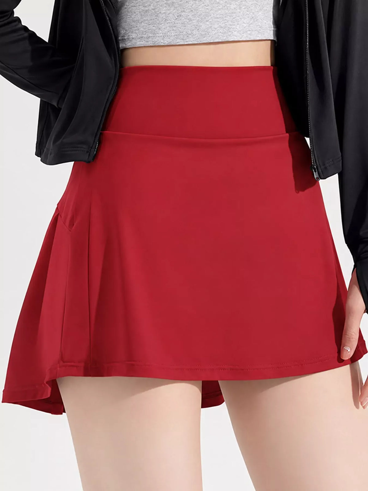 Women's High-Waisted Pleated Active Skirt — photo 42