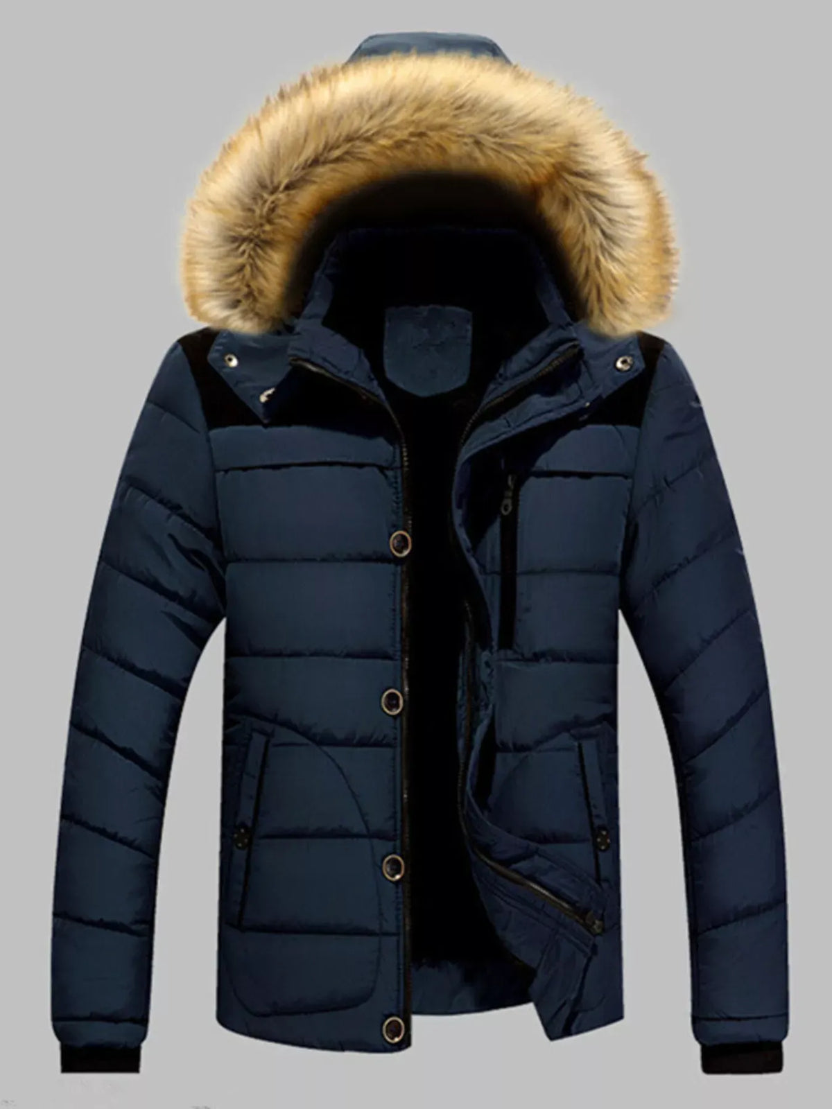 Men's Padded Hooded Puffer Jacket — photo 3