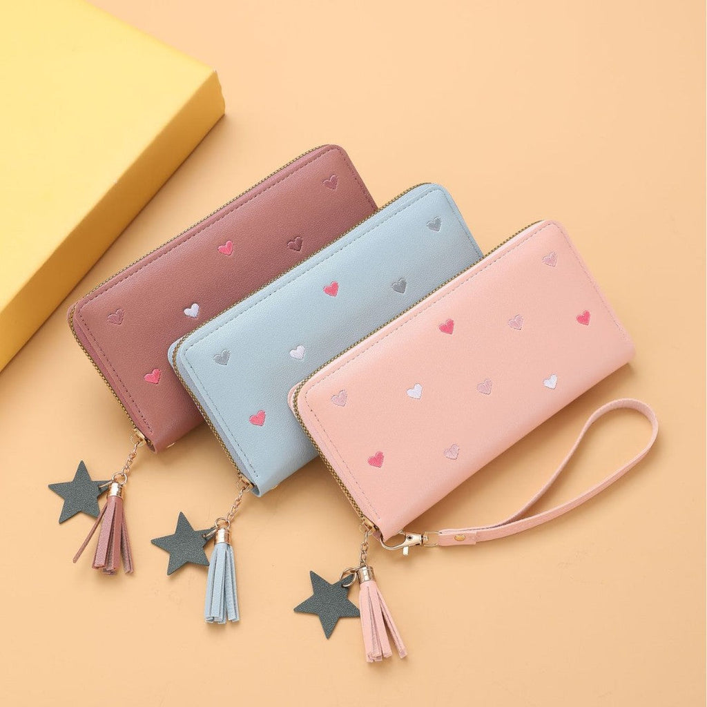 Embroidered Long Wallet