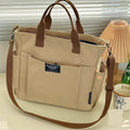 Premium Canvas Tote Bag - Large Capacity Crossbody Shoulder Bag for Women