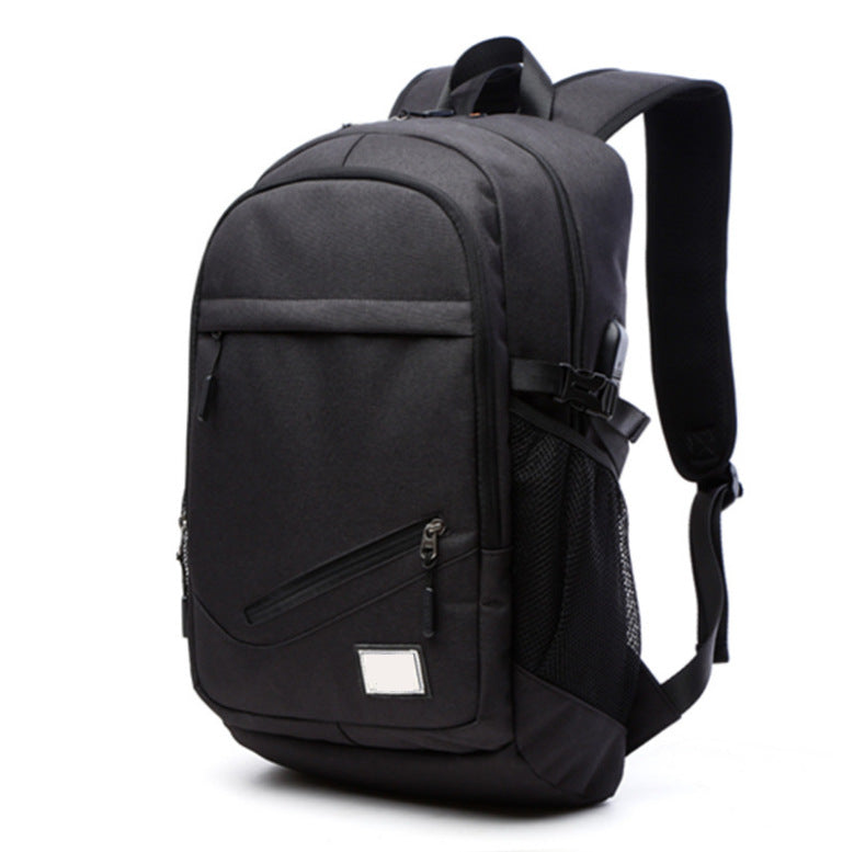 Anti-Theft USB Charging Laptop Backpack – Water-Resistant Nylon Travel Bag with Shoulder Straps
