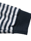 Elara Striped Off-Shoulder Ribbon Accent Sweatshirt — product view 7