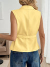 Noelle Button Front Sleeveless Blouse — product view 4