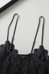 Women's sleeveless lace cropped camisole