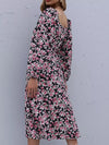 Talia Floral Print Long-Sleeve Midi Dress — product view 6
