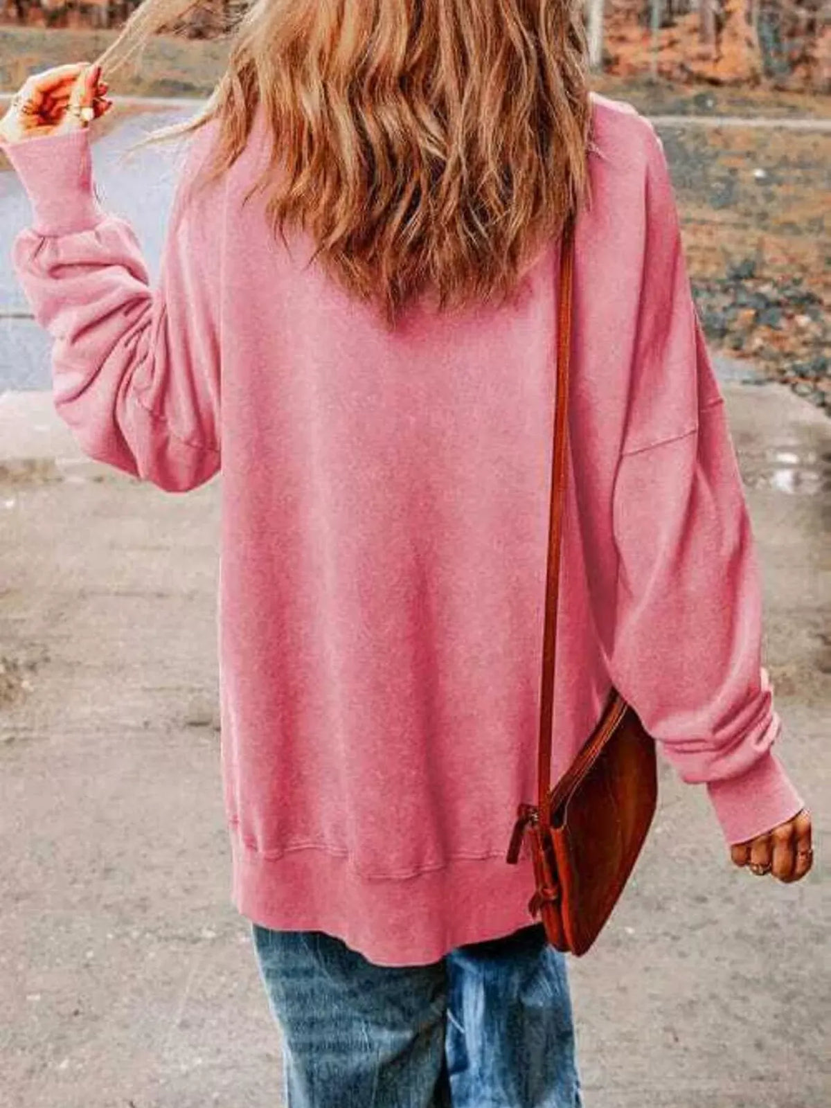 Santa Claus Graphic Oversized Sweatshirt — photo 7