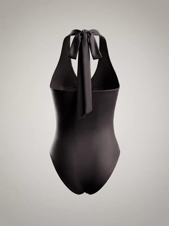 Another view: Liora Halter Neck Ruched Bodysuit