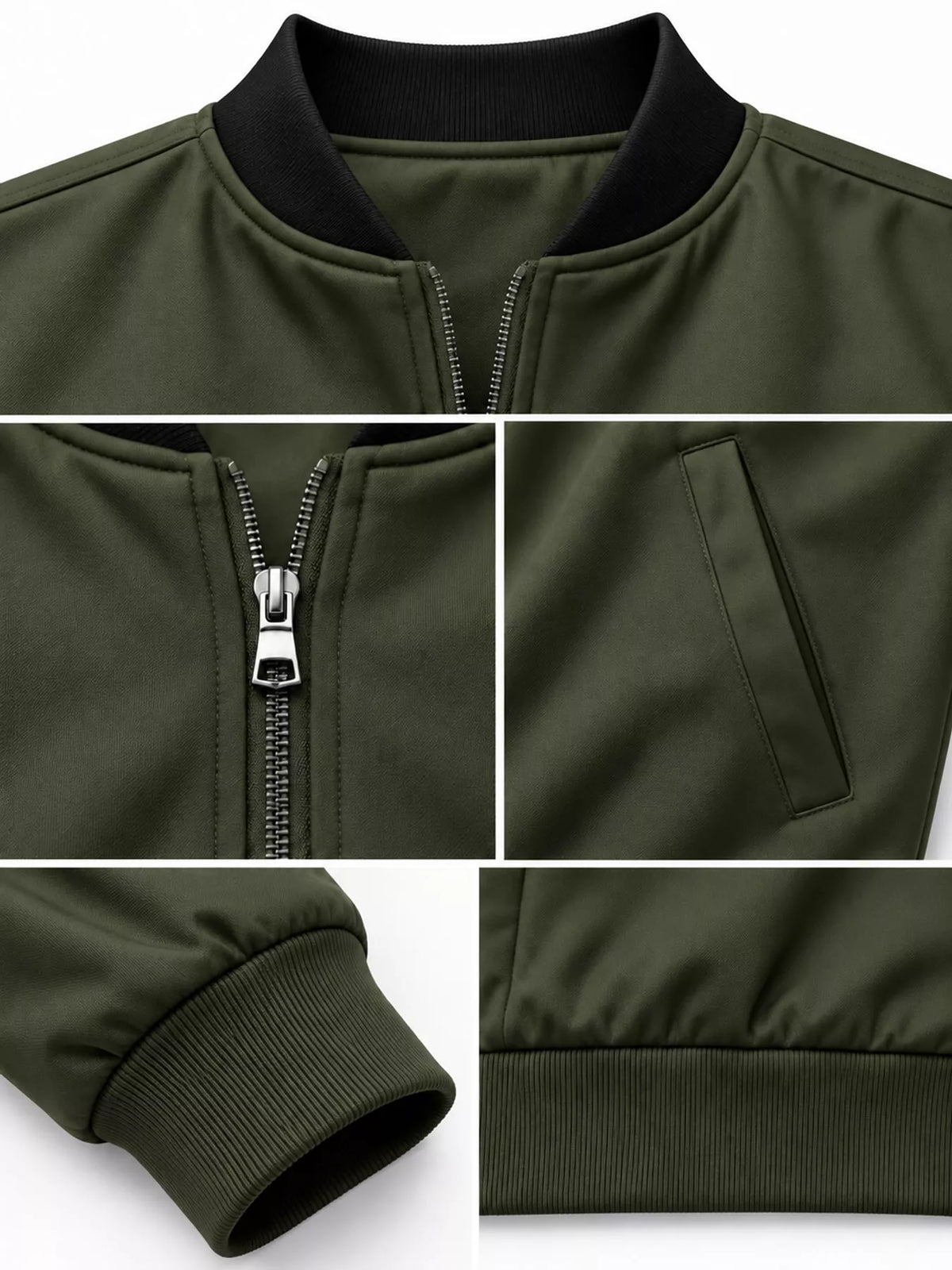 Men's Classic-Fit Zip-Up Bomber Jacket with Pockets — photo 47