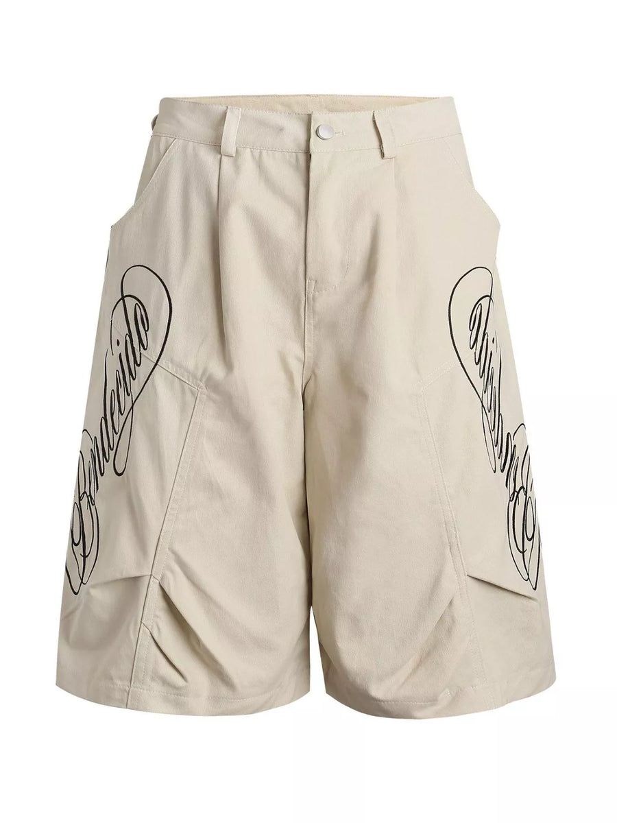 Atelier Script Cotton Cargo Shorts