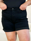 Judy Blue Fallon High-Rise Tummy-Control Cuffed Denim Shorts — product view 12