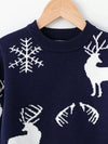 Moonbeam Reindeer & Snowflake Knit Sweater — product view 6