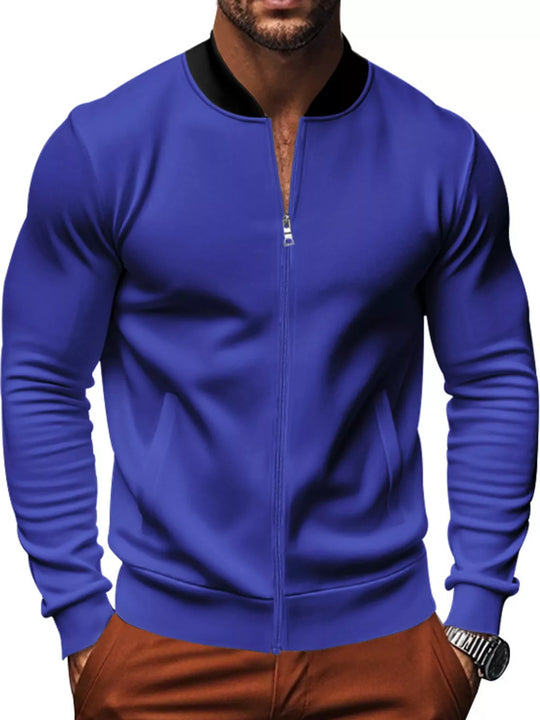 Another view: Men's Classic-Fit Zip-Up Bomber Jacket with Pockets