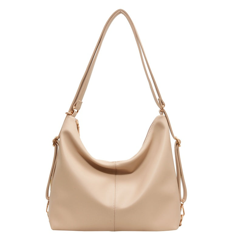 Women's Vintage PU Leather Shoulder Bag – Square Crossbody with Niche Premium Design