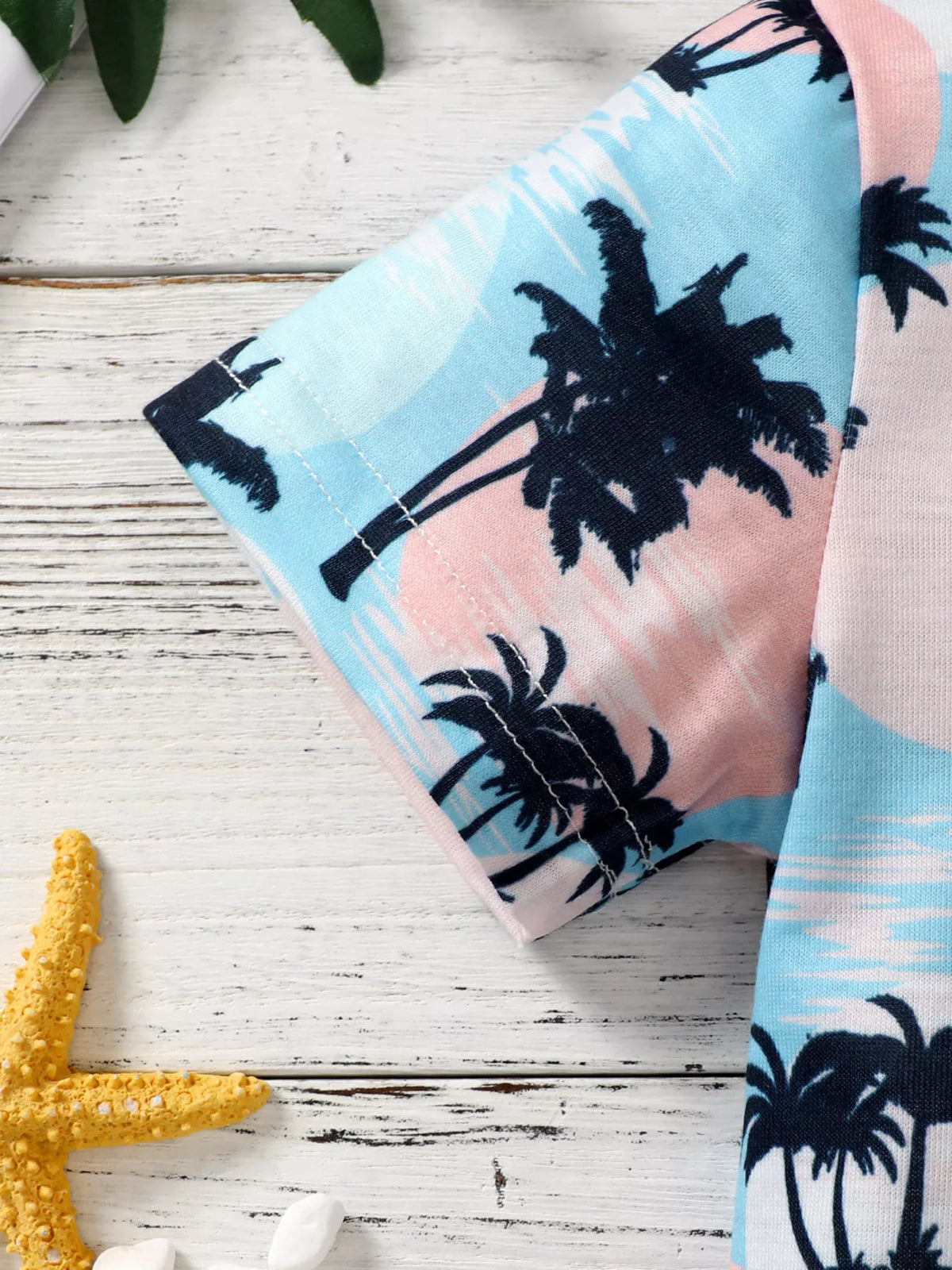 Tropical Palm Tee & Shorts Set