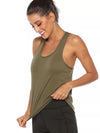 Breathable stretch workout tank for women