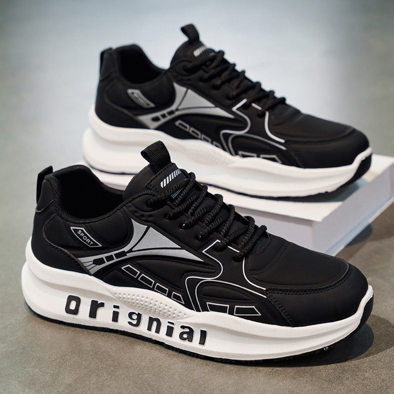 Men's Retro Mesh Sneakers - Breathable Casual Shoes with Non-Slip Sole