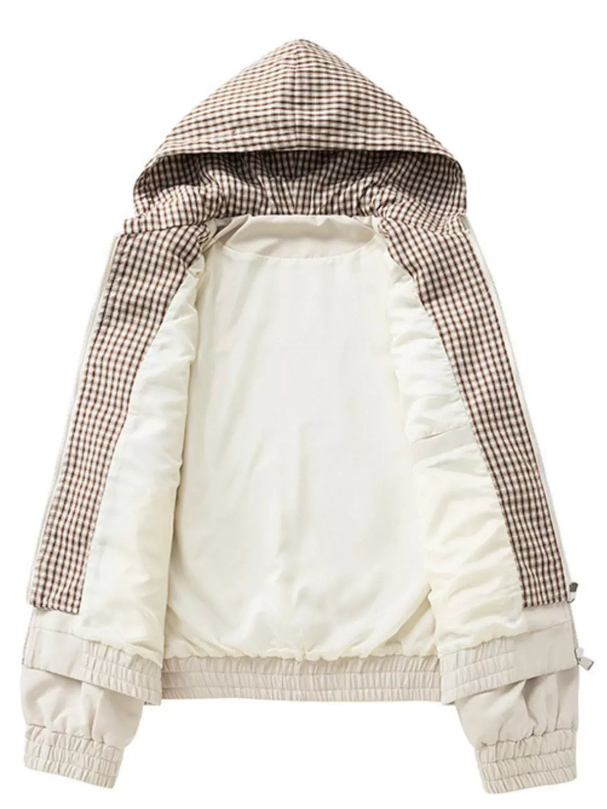 Men's Plaid-Lined Hooded Jacket — Plus Sizes — photo 5