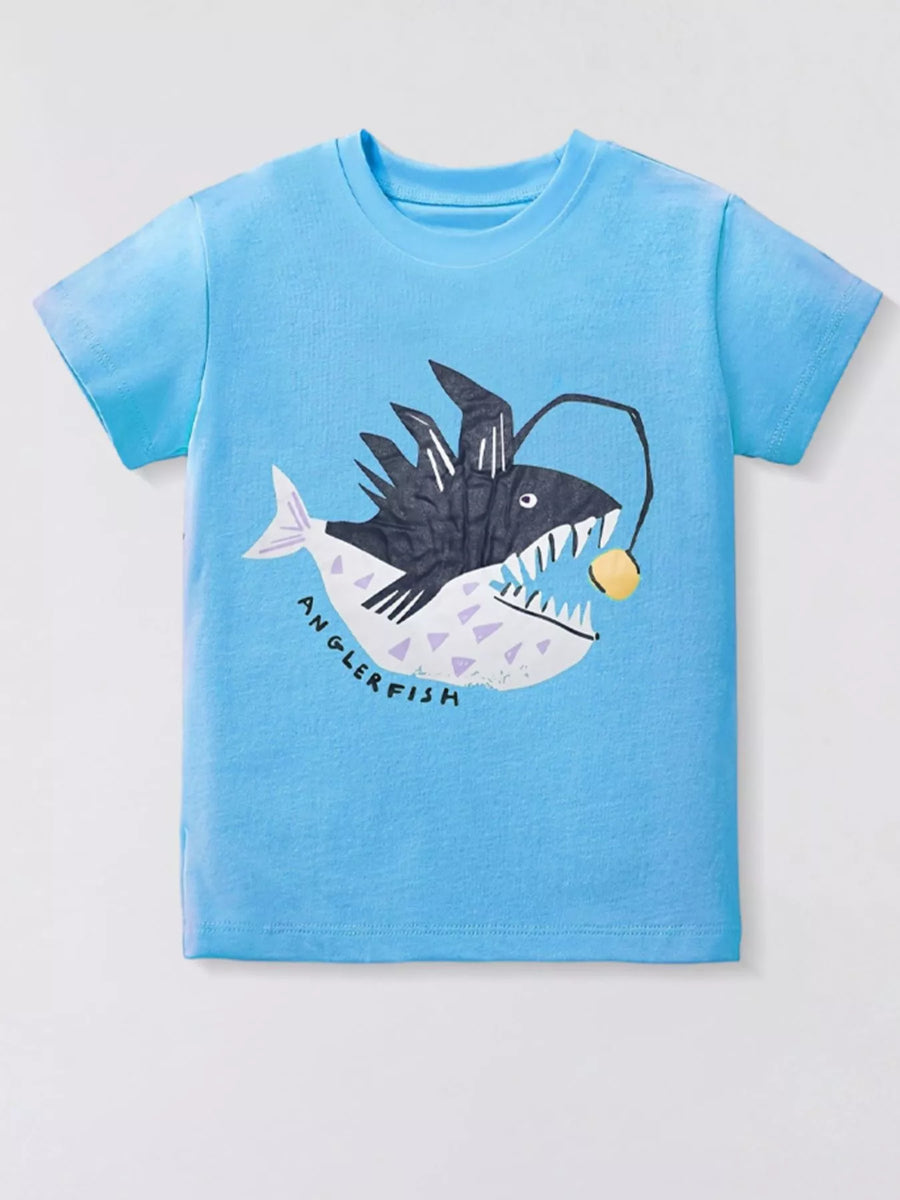 Sunny Days Anglerfish Graphic Short-Sleeve T-Shirt