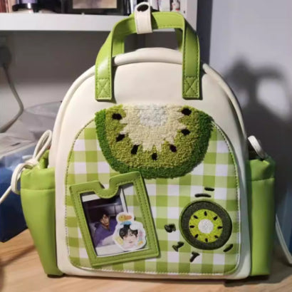 Kiwi Fruit Minimalist Backpack for Girls - Cute Dainty Sweet Design Women's Backpack