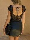 Aurelia Lace V-Neck Slim Fit T-Shirt — product view 4