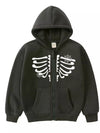 Wildwood Halloween Skeleton Zip-Up Hoodie — product view 1