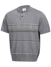 Meridian Pattern-Knit Short-Sleeve Top for men