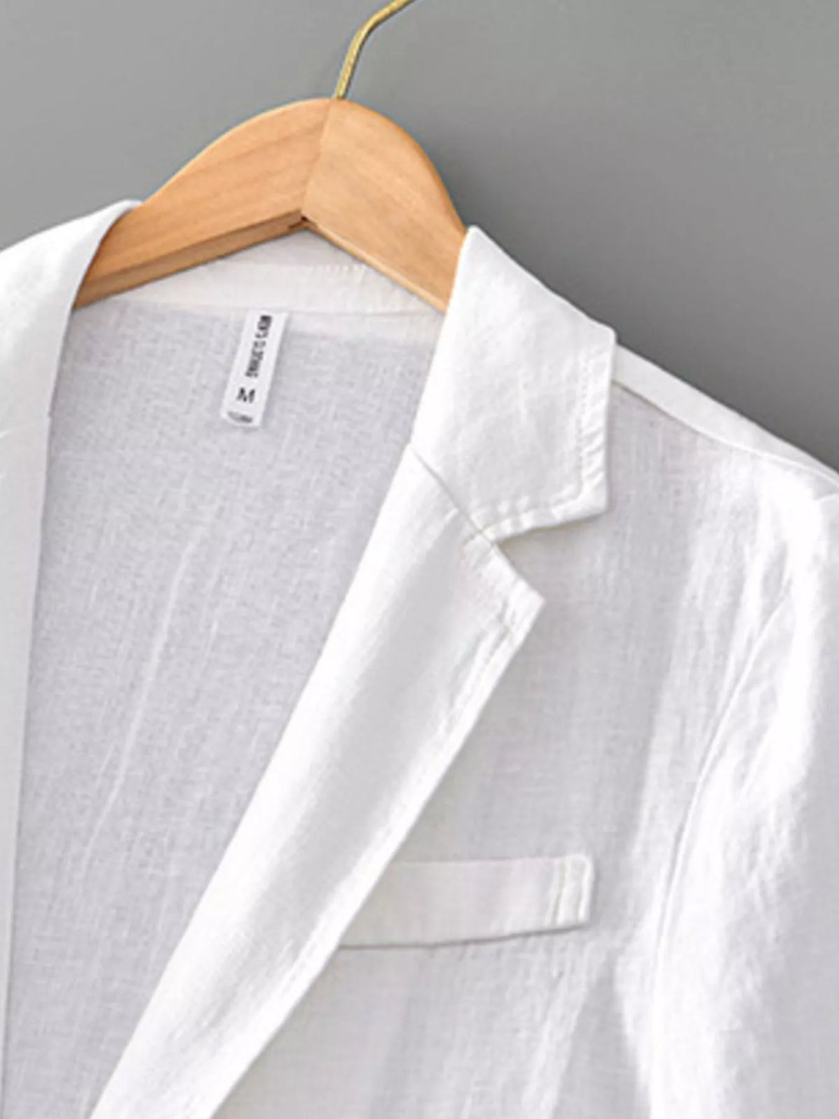 Men’s Cotton Lapel Blazer