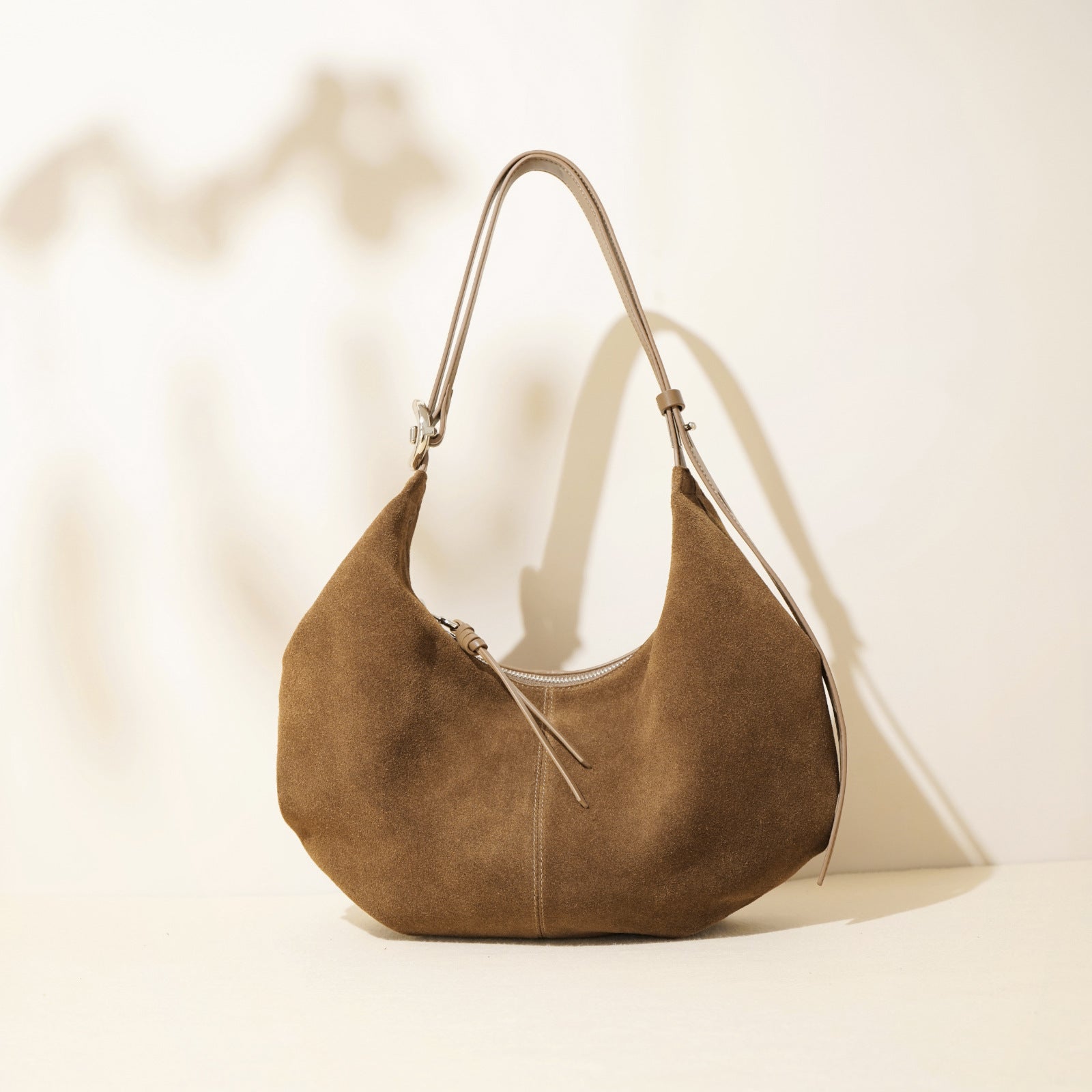 Women's High-Capacity Crossbody Bag – Matte Cowhide Leather Shoulder Bag