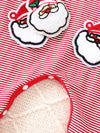 Storybook Christmas-Themed Striped Snap-Leg One-Piece — product view 4