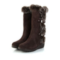 Women's Slip-On Fur Snow Boots | Warm Mid-Calf Winter Boots