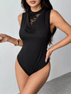 Elara Lace Panel Cowl Neck Sleeveless Bodysuit — product view 2